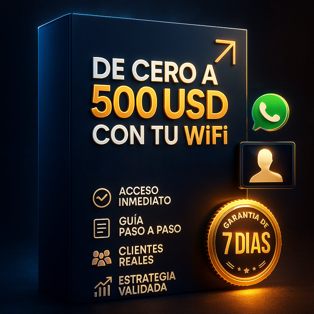 De cero a 500 USD con tu WiFi